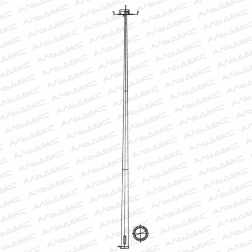 BM-30-C/18-II высокомачтовая опора