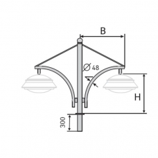К46-0,6-0,6-1-5 кронштейн однорожковый